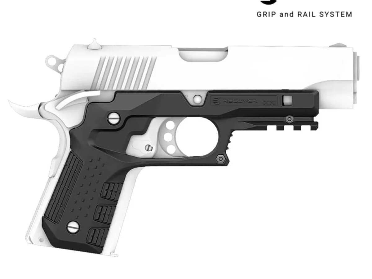 RECOVER TACTICAL M1911 ホルスター、フレーム&グリップ 1911 holster and Recover Tactical CC3 1911 Rail Combo