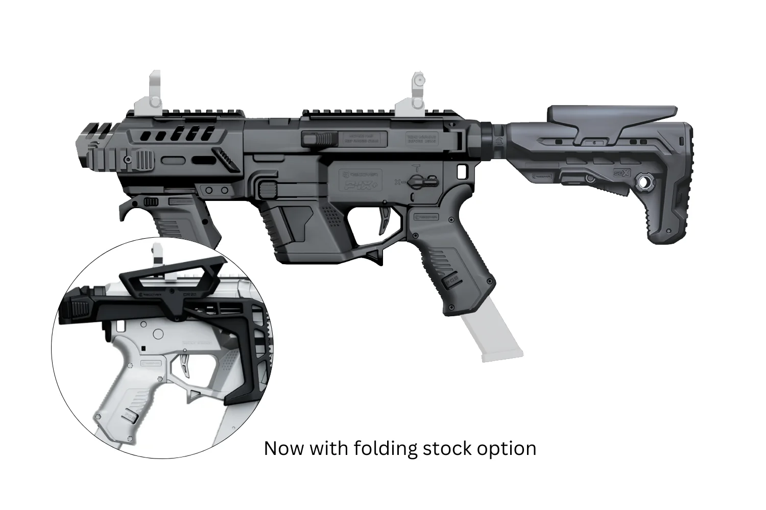 RECOVER TACTICAL P-IX AR Platform GLOCK用 Recover Tactical P-IX+ Modular AR Platform for Glock Pistols