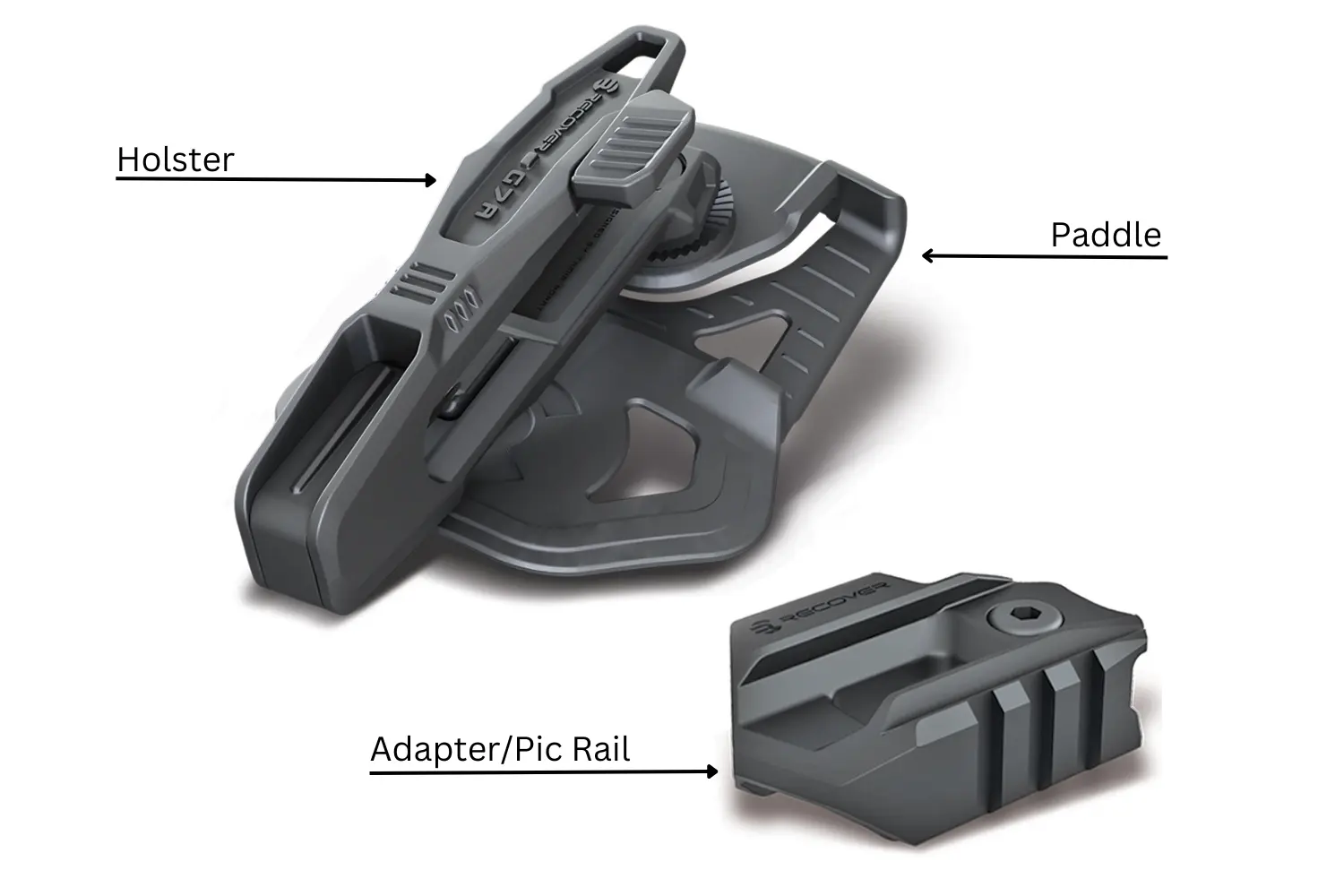 RECOVER G7 ブラックホルスター RECOVER TACTICAL G7 OWBホルスター レールアダプター付 20/20B