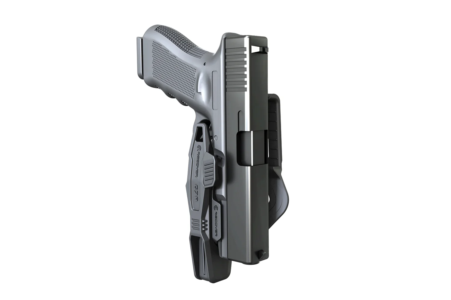 RECOVER G7 ブラックホルスター Glock 20 Holster | G7 OWB for Double Stack Pistols