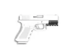 OR19 Picatinny Over Rail Adapter Glock 17, 19, 22, 23, 34 & 35 Gen 3-5 (not compatible with Gen 1 & 2)