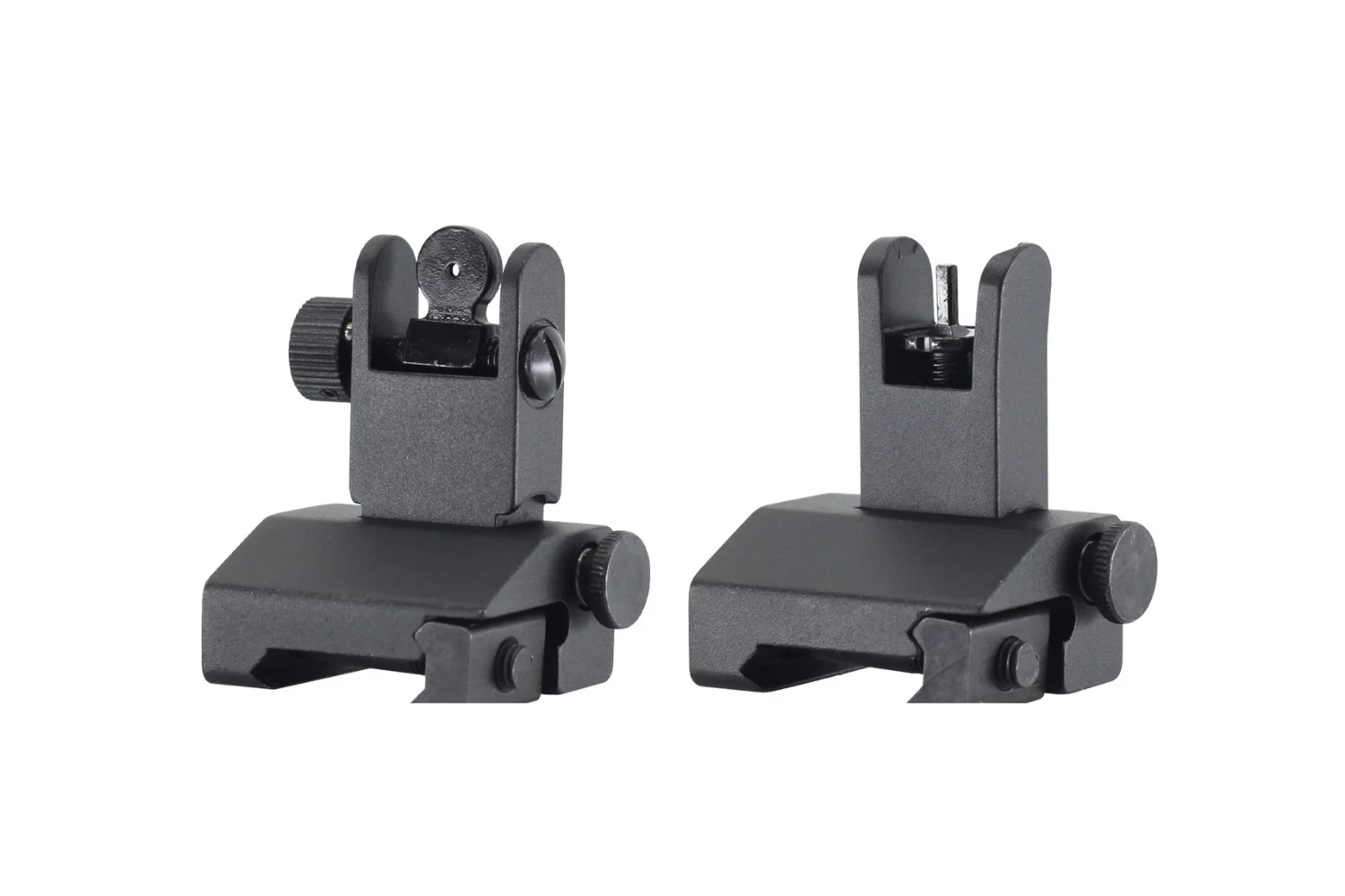 Low-Profile Spring-Action Aluminum Flip-Up Sights (P-IX/TFA