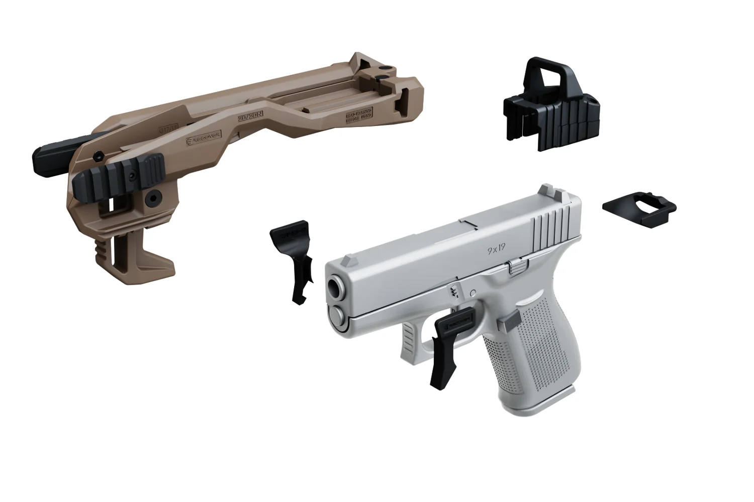 SA43 20/20N Stabilizer Kit for Glock 43, Glock 43X & Glock 48