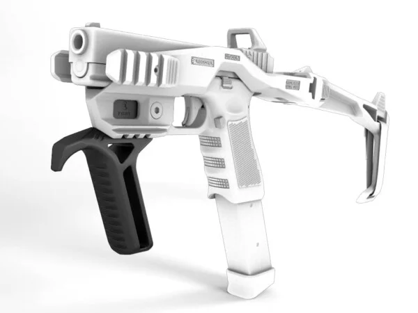 Recover Tactical® 20/20 Series FG20 Angled Forward Grip. Compatible w/ 20/20N, 20/21, 20/22, 20/80, 20/11 Stabilizers