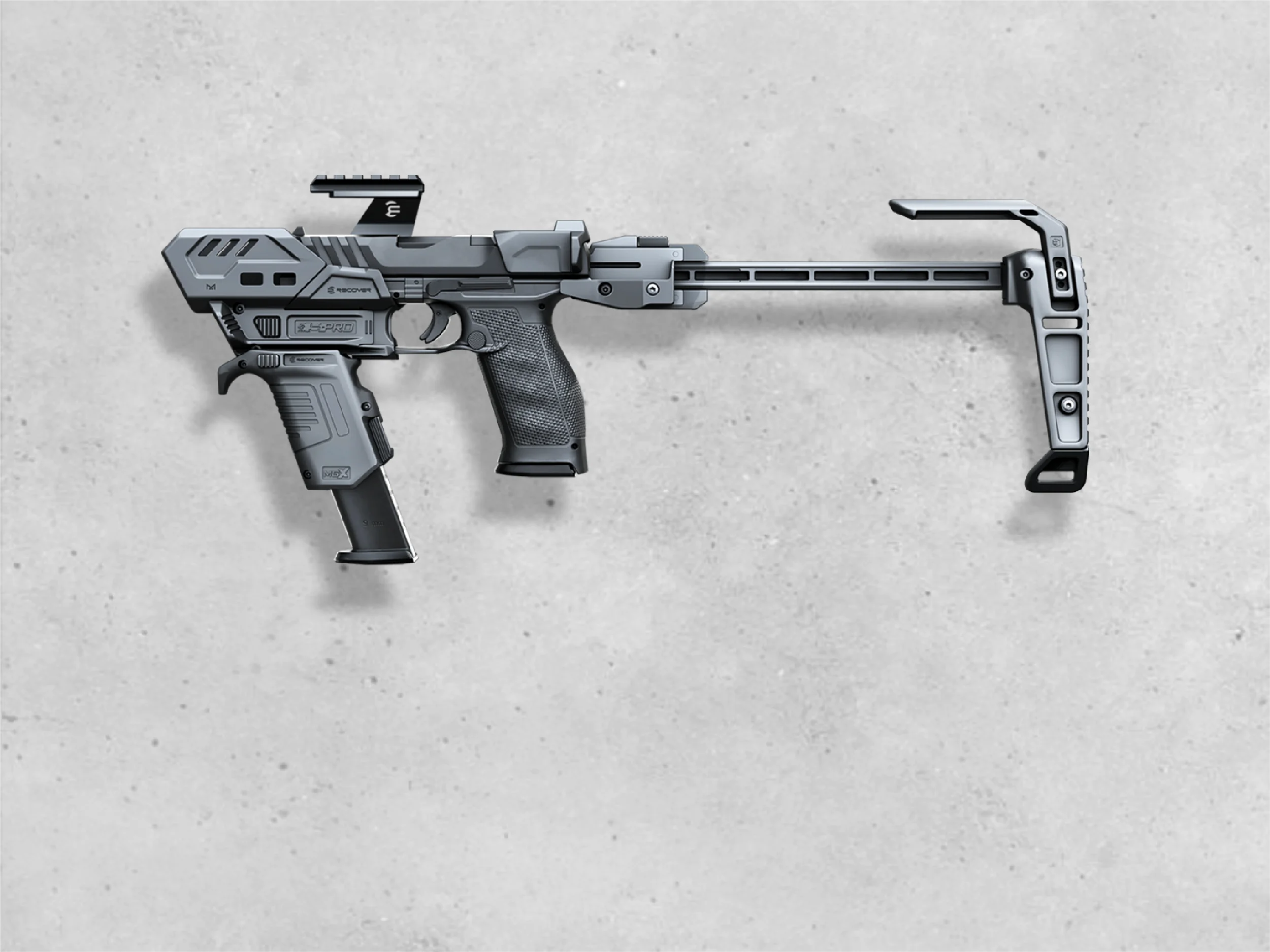 <p>S-PRO Pistol Stabilizer<br />Conversion Kit</p>