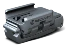 Metallic gun accessory with "Recover" branding and spring mechanism.